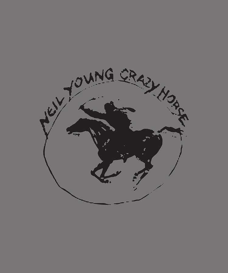 Neil Young Crazy Horse Classic Tour Logo Rock Legend Horses Digital Art ...