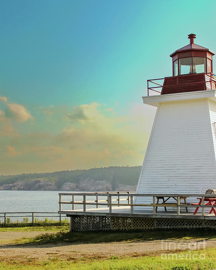 Neil's Harbour Lighthouse Photograph by Brian Beauchamp | Pixels