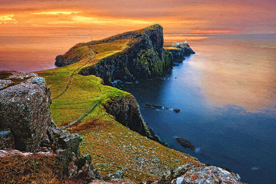 Neist Point Isle of Skye Scotland - DWP1540119 Painting by Dean Wittle