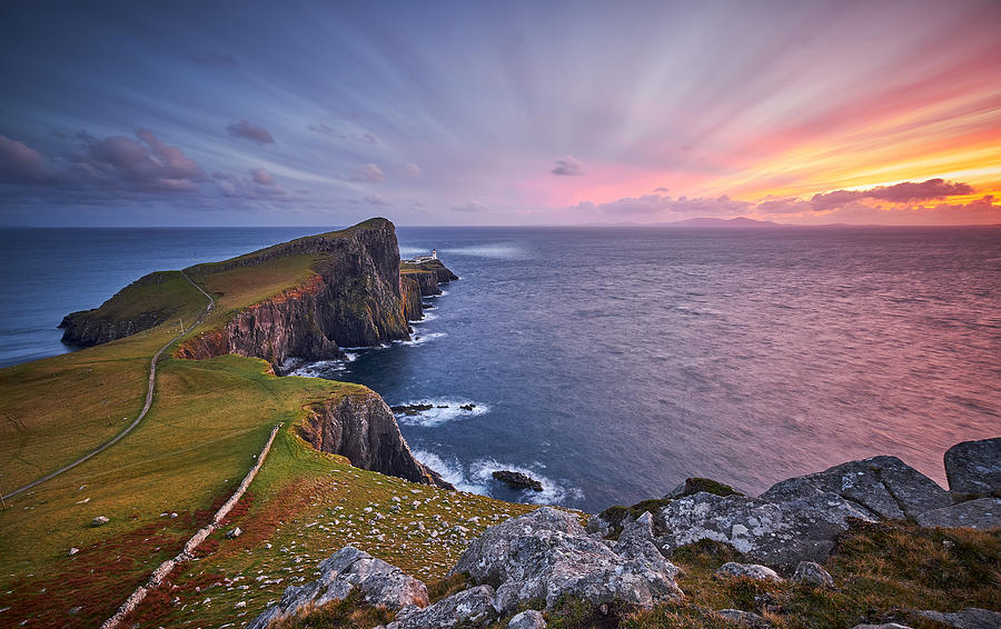 Neist point lighthouse, Isle of Skye, Scotland, UK Photograph by 1111iespdj