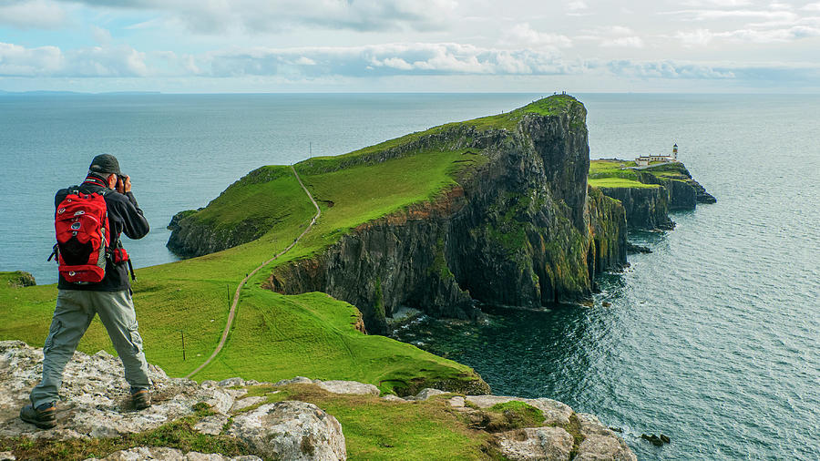 Neist Point Lighthouse  Isle of Skye Scotland UK  Photograph by Dubi Roman