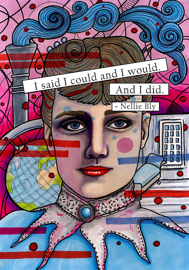 Nellie Bly Poster Painting by Mason Danielle - Pixels