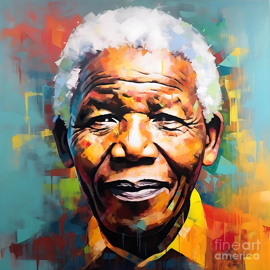 Nelson Mandela Painting - Nelson Mandela 2 by Mark Ashkenazi