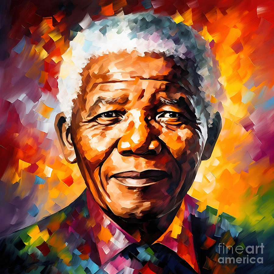 Nelson Mandela Painting - Nelson Mandela by Mark Ashkenazi