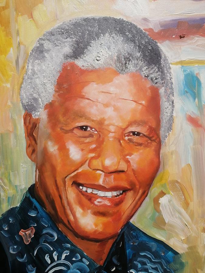 Nelson Mandela Painting by Selvan Naidoo - Fine Art America