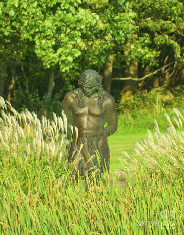 Nemacolin Bronze Indian Photograph by L J Oakes