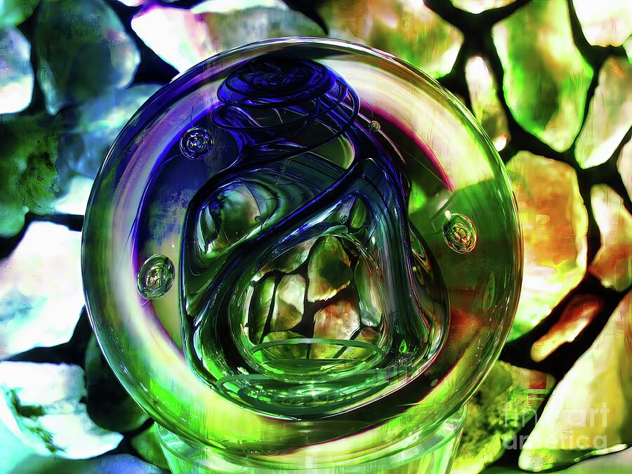 Nemunas glass paperweight Glass Art by Jolanta Anna Karolska