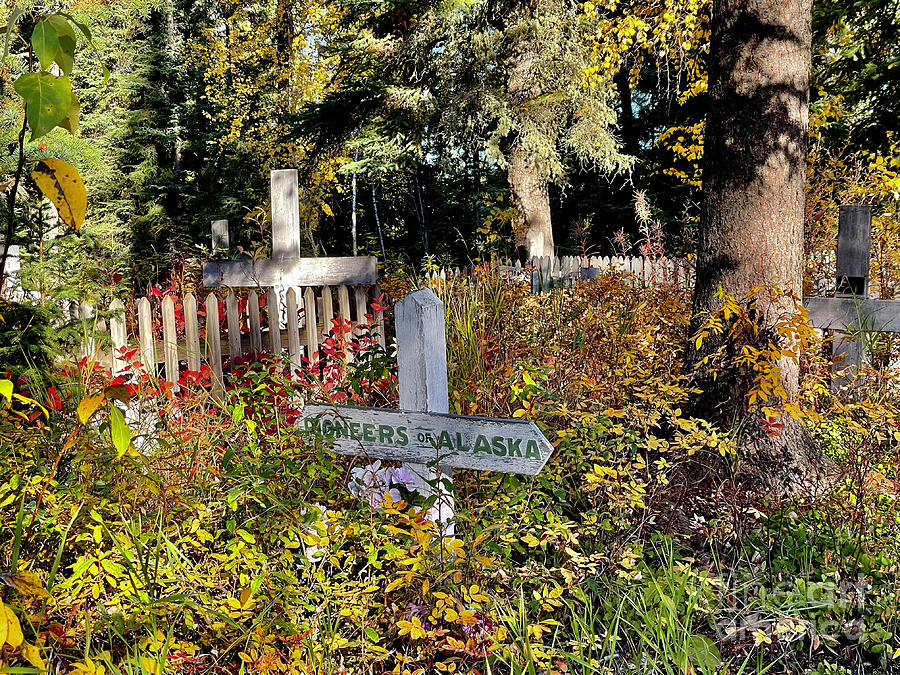 Nenana Cemetery Alaska Photograph by Suzanne Lorenz
