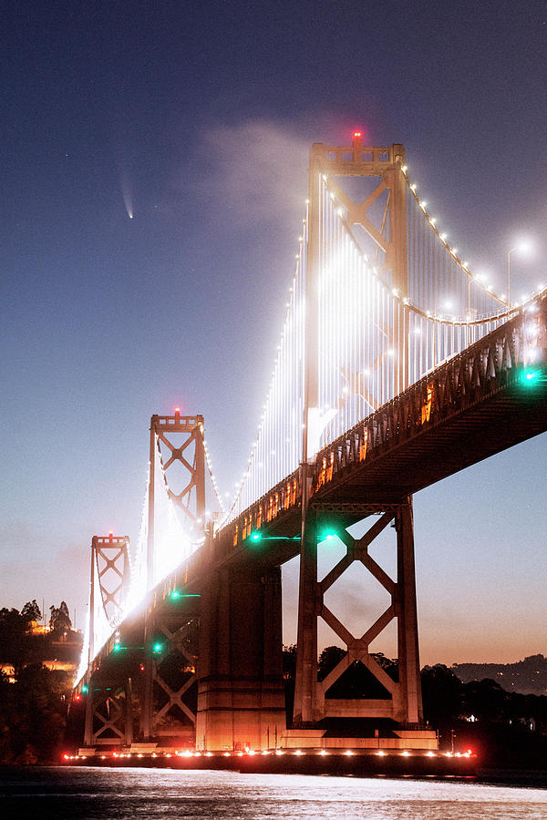 Neo Bridge, Bay Bridge Comet Photograph by Vincent James - Pixels