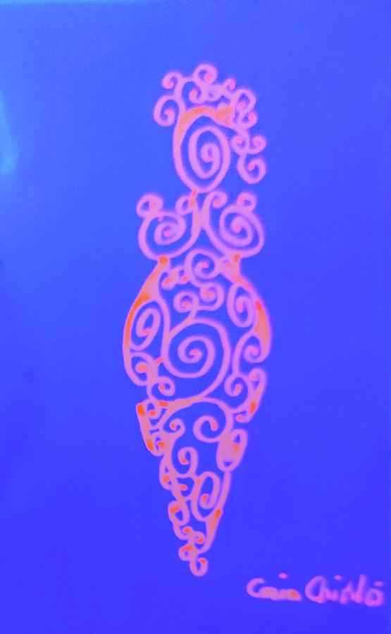 Neolithic Drawing - Neolithic matriarchal goddess by Chirila Corina Neolithic Drawing - Neolithic matriarchal goddess by Chirila Corina