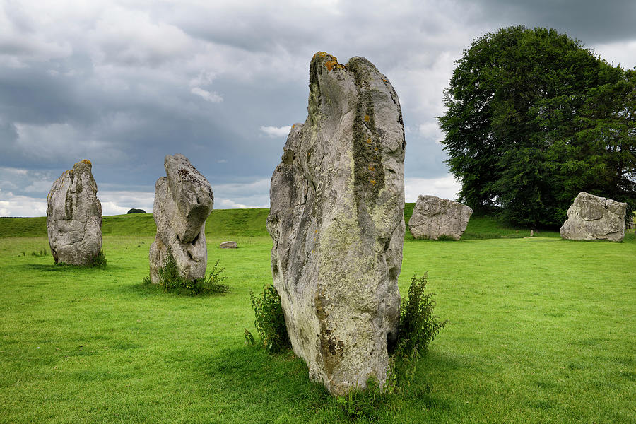 Neolithic standing stones at Avebury Henge southern inner stone ...