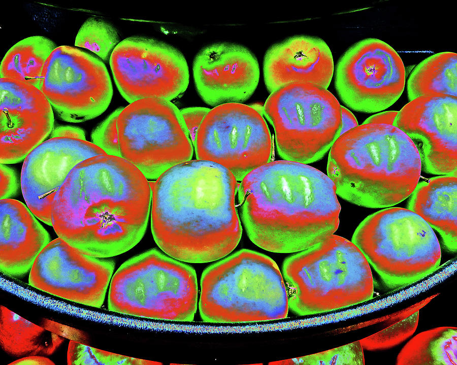 Neon Apples Photograph by Andrew Lawrence