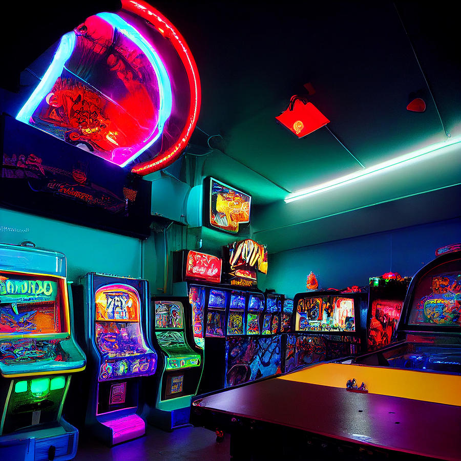 Neon Arcade Lights Photograph by Kailooma X TheDol - Fine Art America