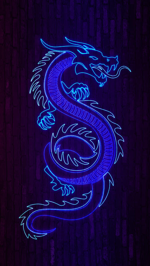 neon blue pattern