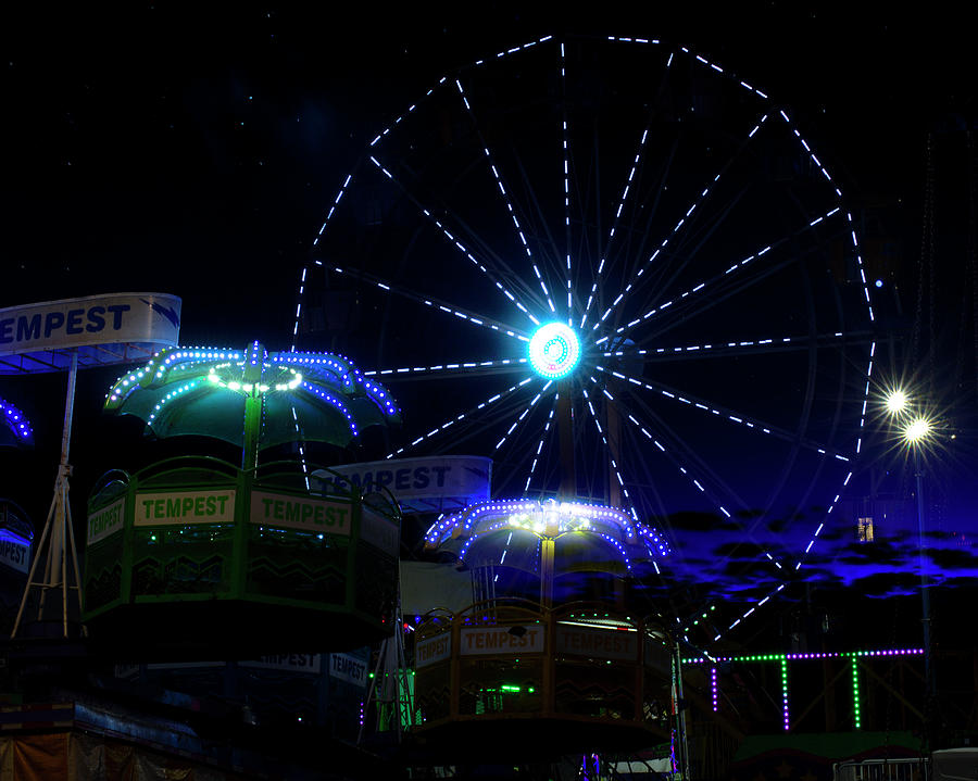 Neon Carnival Photograph by Mark Andrew Thomas