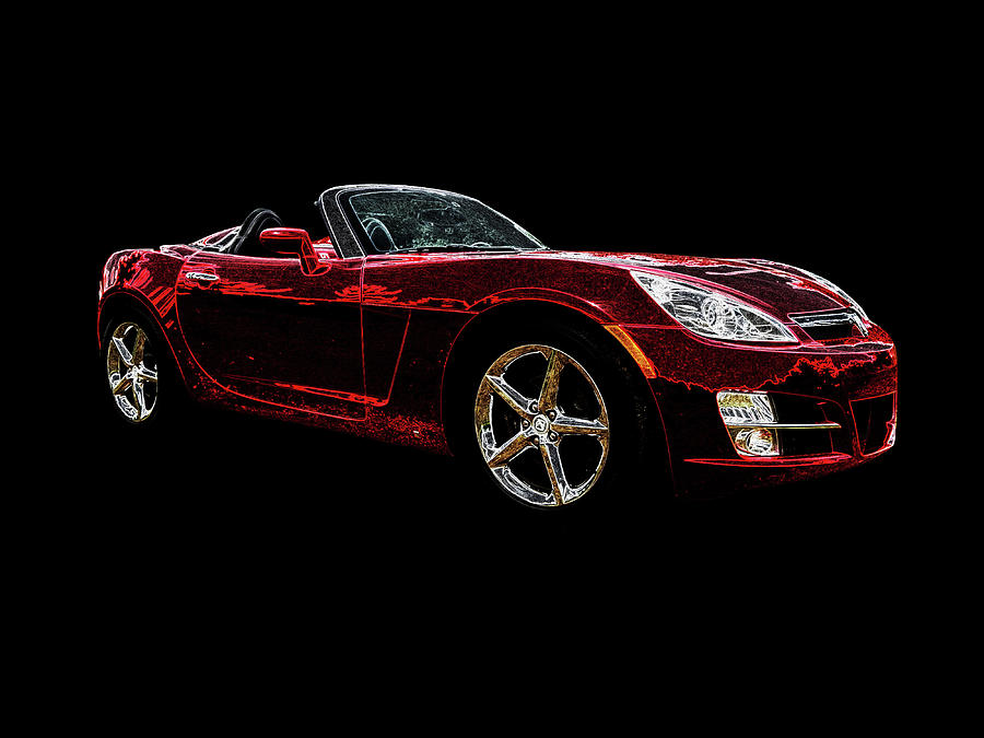 Neon Chili Pepper Red Saturn Sky Photograph by Diane Lindon Coy