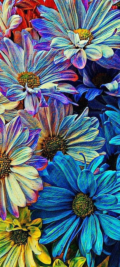 Neon Daisy S Digital Art By Barry Patrick Pixels