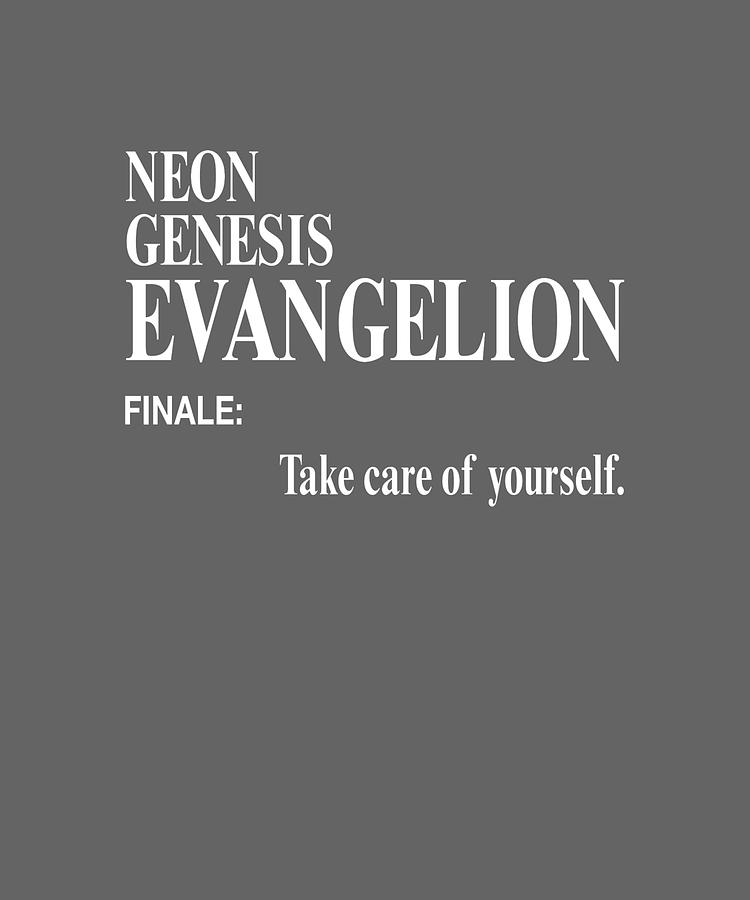 Neon Genesis Evangelion Take care of yourself T Tapestry - Textile by ...