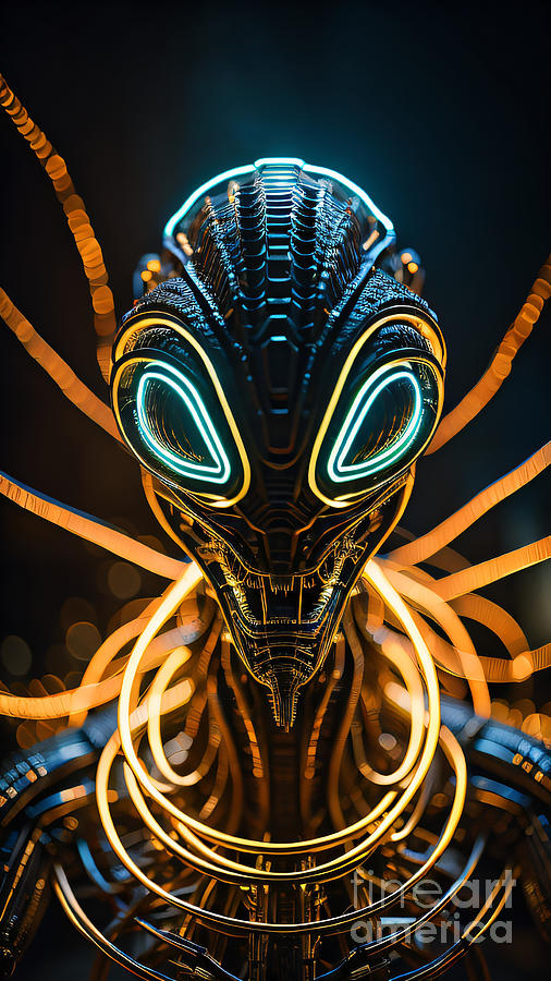 Neon LIEN Digital Art by Timothy OLeary