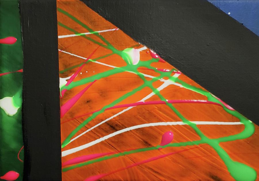 Neon Lights Abstract Painting by Ashontay Simms