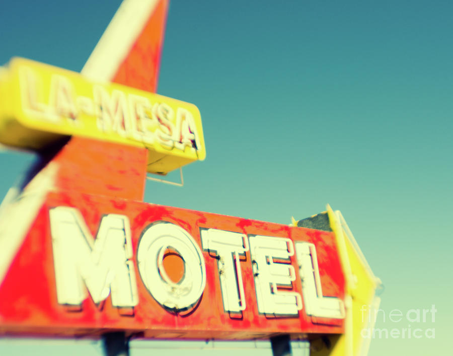 Neon Motel Sign La Mesa Photograph by Sonja Quintero