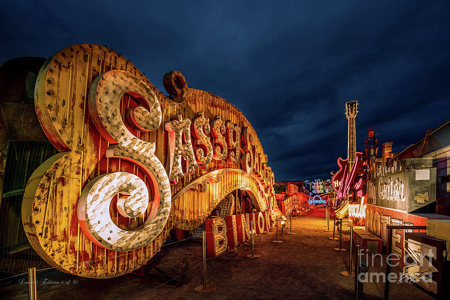 Neon Museum Limited Edition Print - Sassy Photograph by Aloha Art