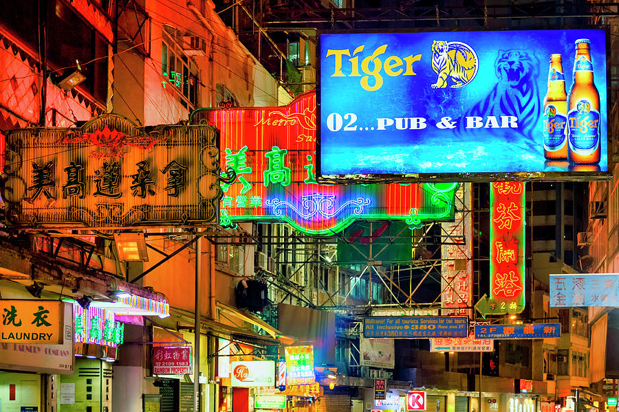 Hong Kong - Neon Signs Photograph by Fabrizio Troiani