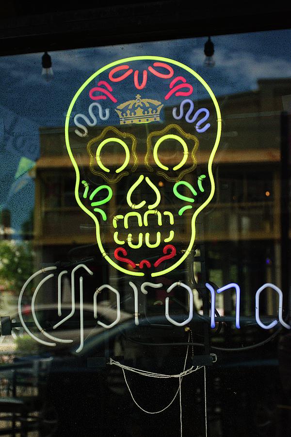 Neon Skull  Photograph by Christopher Mercer