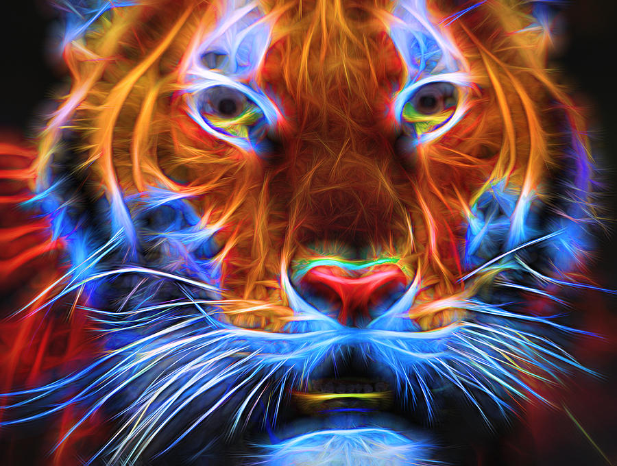 Magic Tiger Digital Art by Andreas Thust