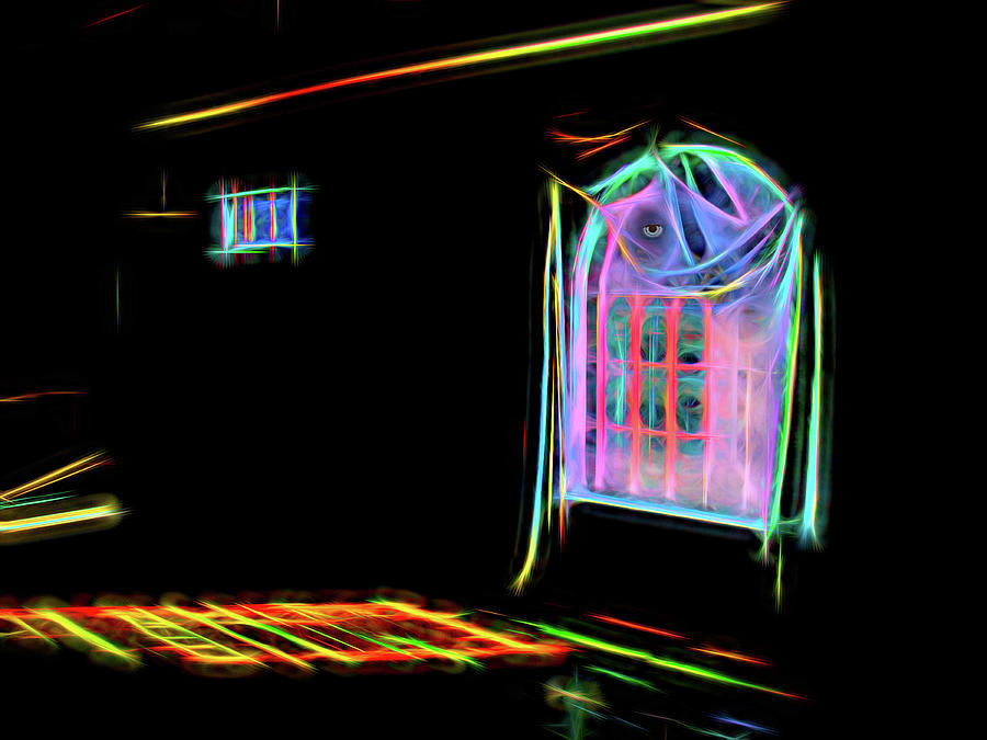 Neon Windows and Light in an Ai Paradigm Photograph by Wayne King