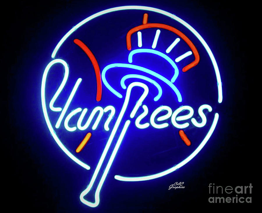 Neon Yankees Digital Art by CAC Graphics