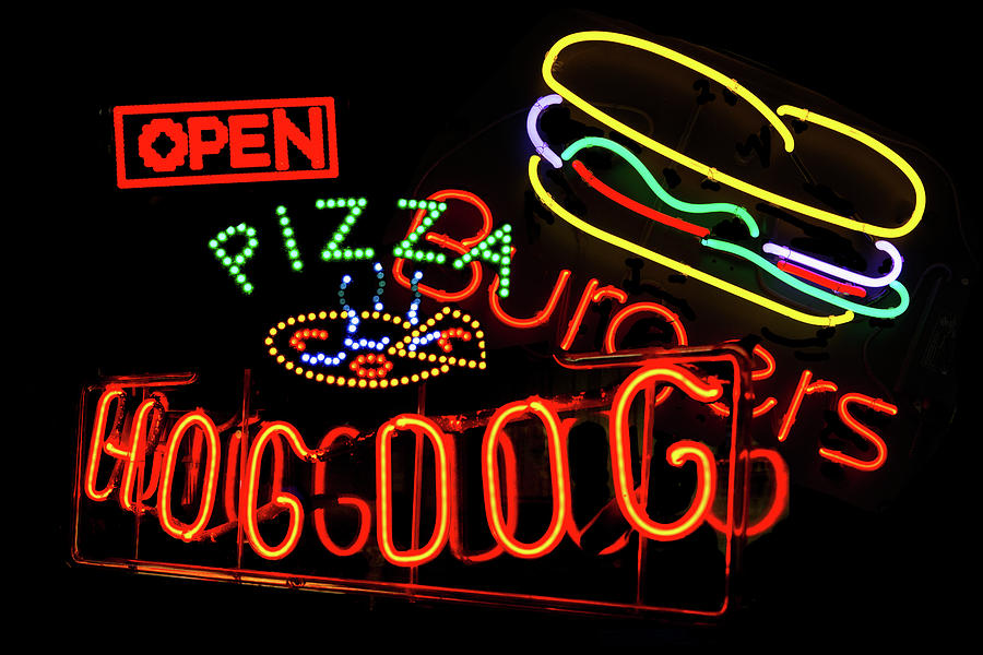 Neon Yum Photograph by Mitch Spence