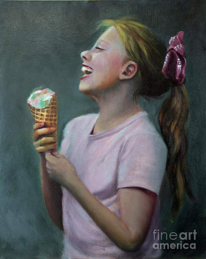 Neopolitan Smile Painting by Terri  Meyer