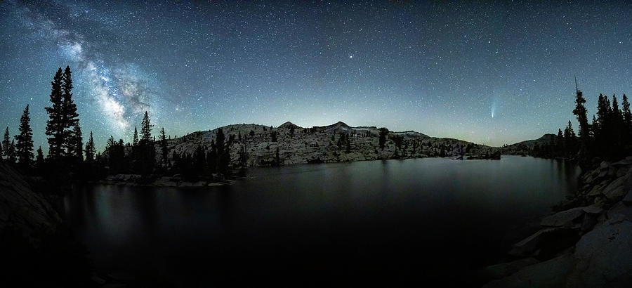 Neowise Comet over Desolation Wilderness by Brad Scott Photograph by Brad Scott
