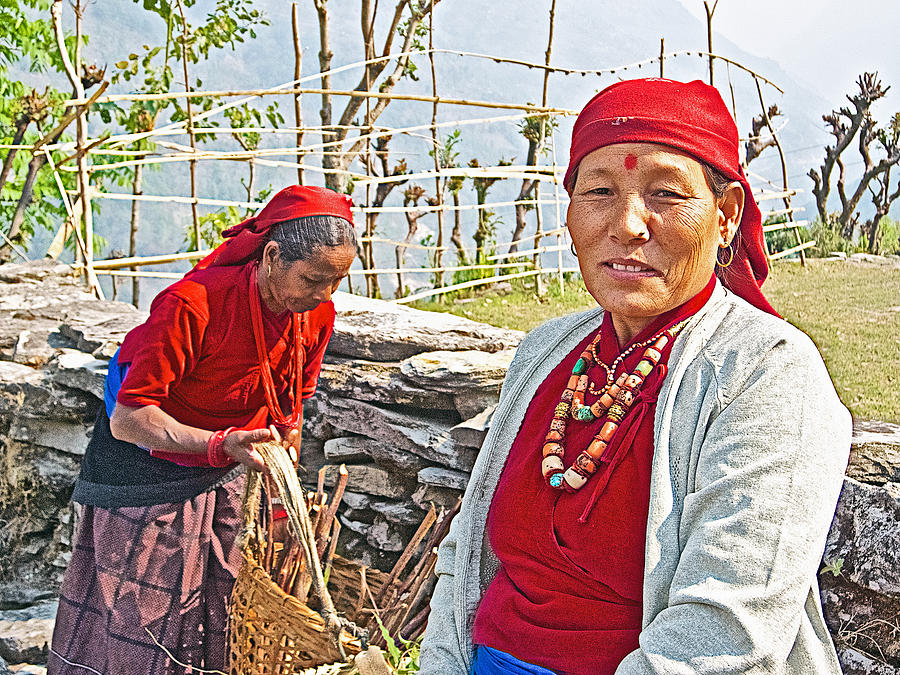 Nepali Women Of Mothers Village Nepal Photograph By Ruth Hager Fine