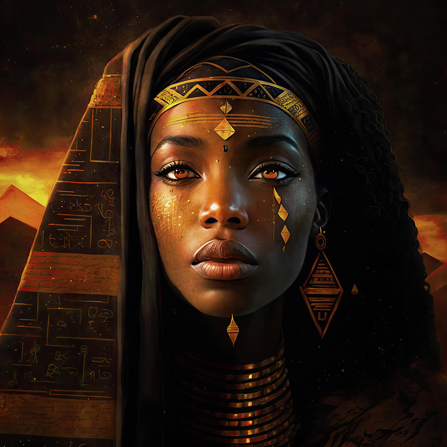 Nephthys Ancient Egyptian Goddess Digital Art By Gian Smith - Fine Art ...