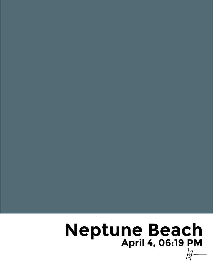 Neptune Beach Color Card April 4  Mixed Media by Brian Gilbert