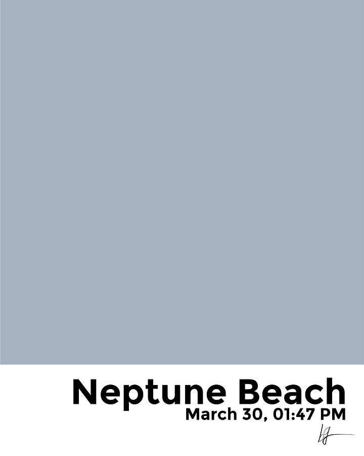 Neptune Beach Color Card Capture March 30 Mixed Media by Brian Gilbert