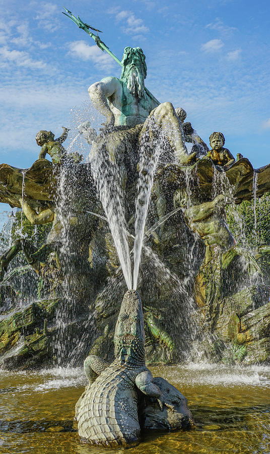 Neptune Fountain, Berlin, Germany Photograph by WAZgriffin Digital