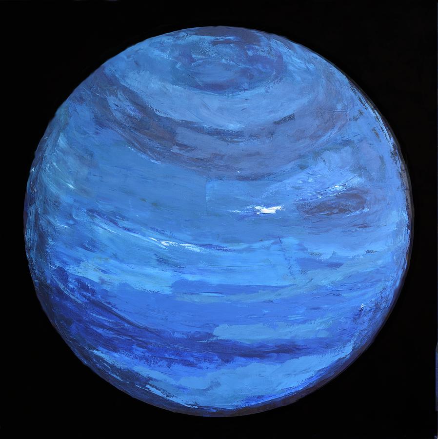 Neptune Portrait Painting by David Dorrell