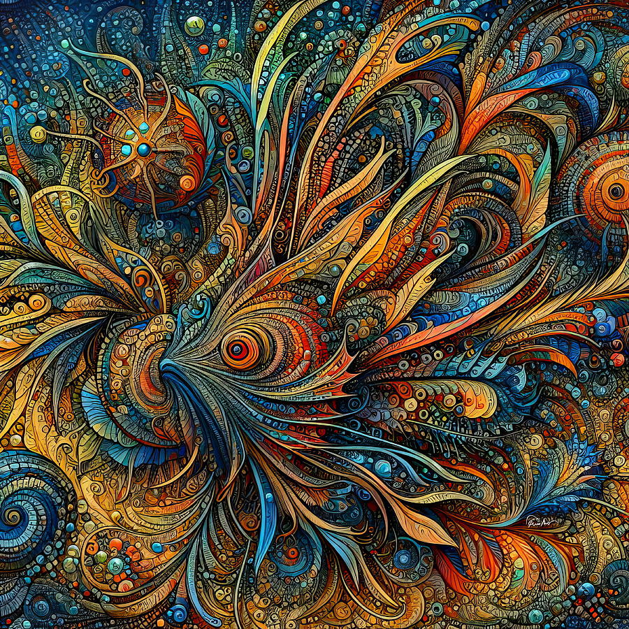Neptunes Nebula Digital Art by Russ Harris