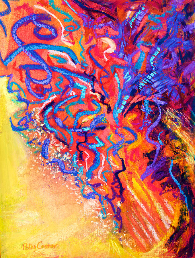 Nervous Energy Painting by Polly Castor