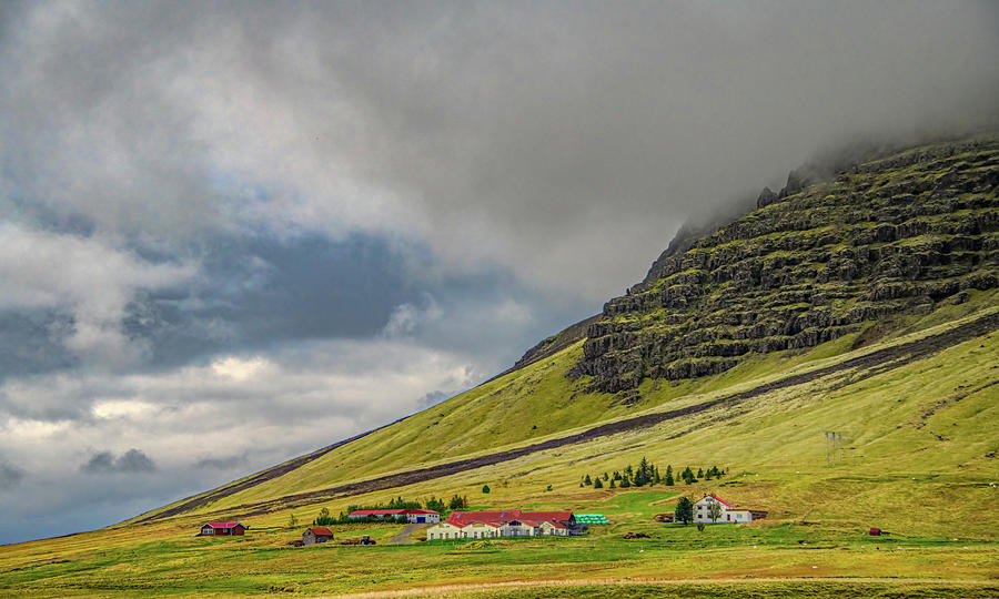 Nestled Against a Mountain in Iceland Photograph by Marcy Wielfaert