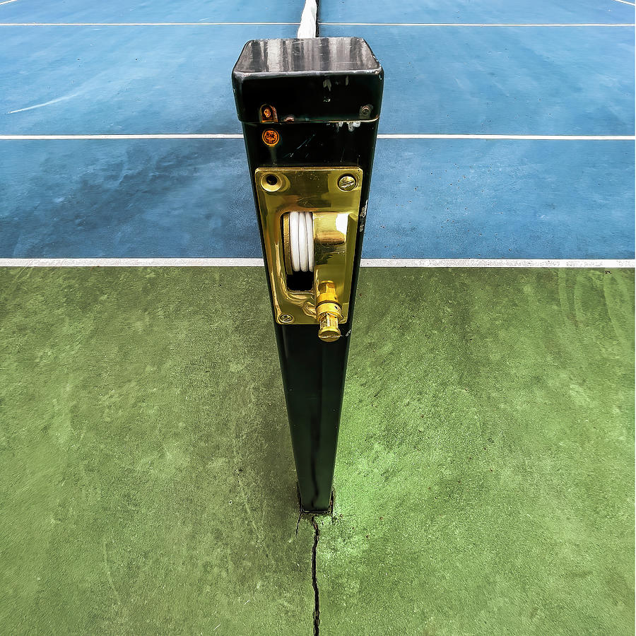 Net Tensioner On The Tennis Court Photograph by Gary Slawsky