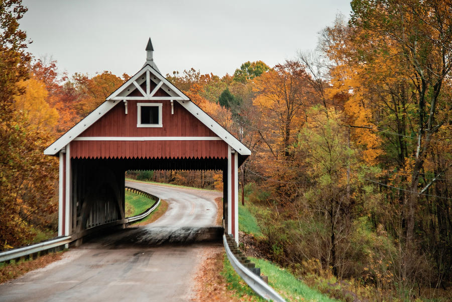 Netcher Road Covered Bridge Photograph by Joy Newcomb | Fine Art America