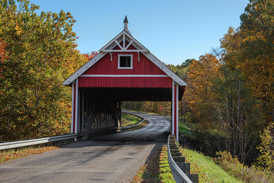 Netcher Road Covered Bridge Photograph by Dale Kincaid