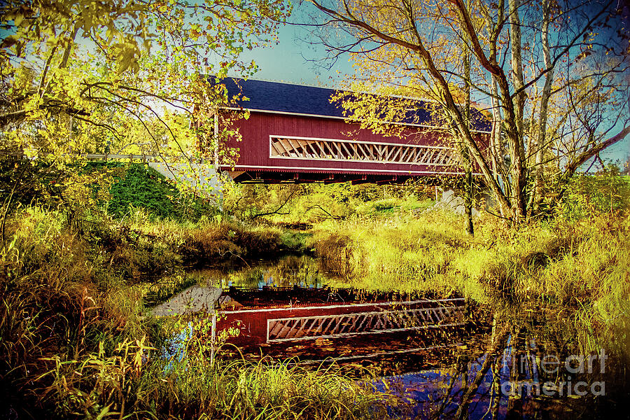 Netcher Road Covered Bridge Version 1 Ashtabula County Ohio Photograph ...