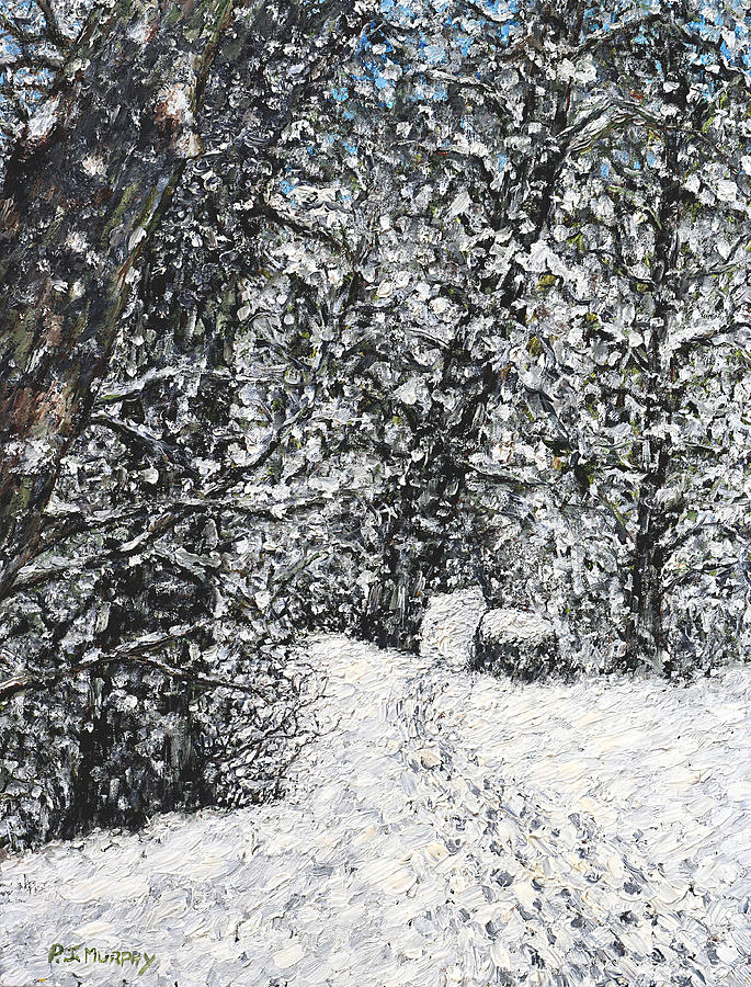 Winter Painting - Irish Landscape 6 by Patrick J Murphy