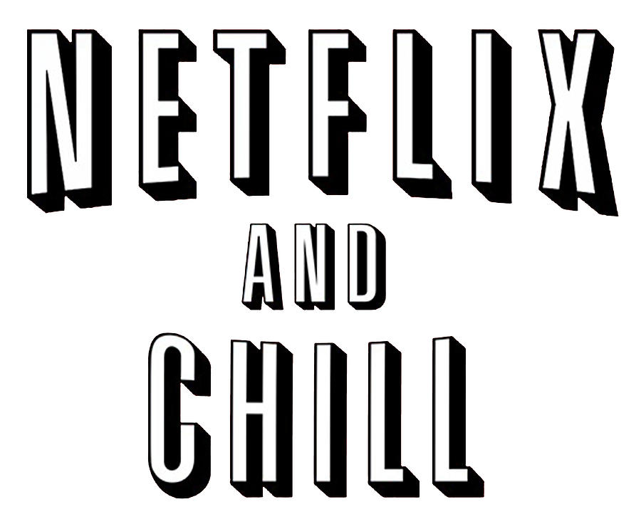 Netflix And Chill Funny Painting By Clark Cameron 