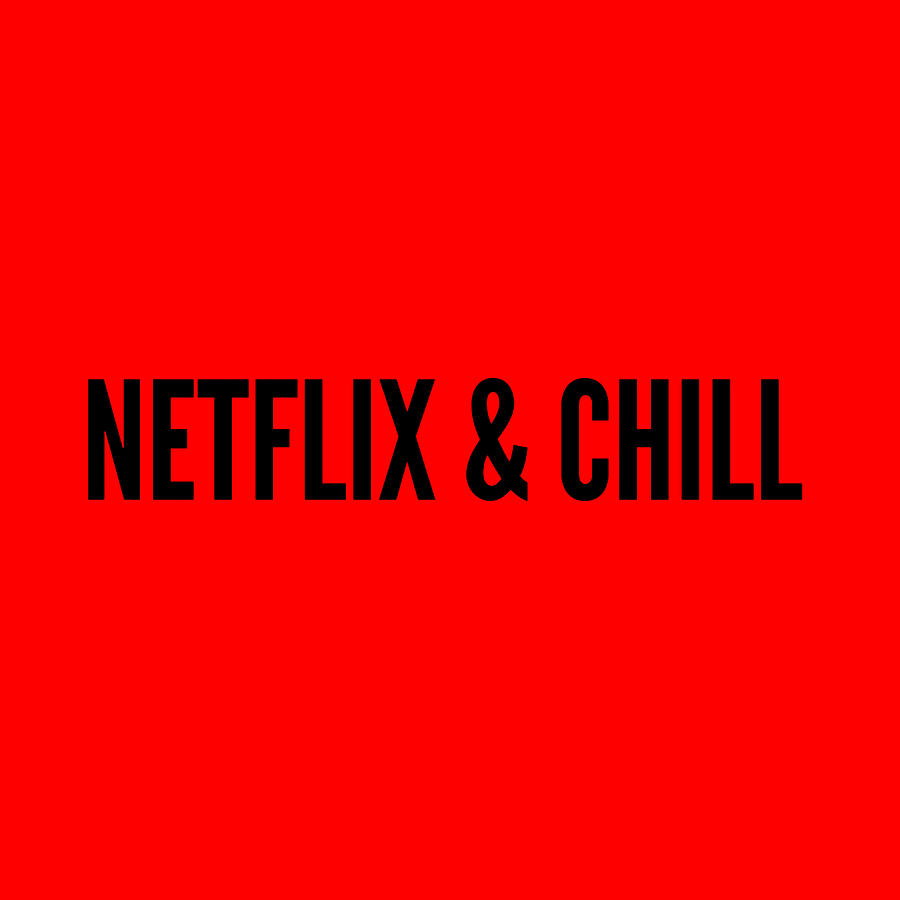 Netflix and Chill Poster summer Painting by Clark Cameron - Fine Art ...